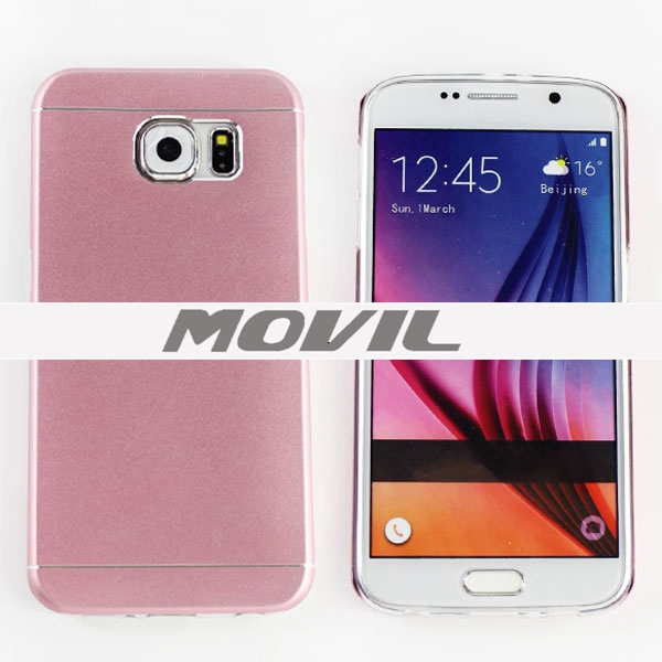 NP-2174 Marco de TPU con Metal nuevo cover para Samsung Galaxy S6-0